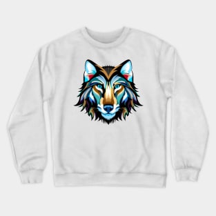 Brown wolf Crewneck Sweatshirt